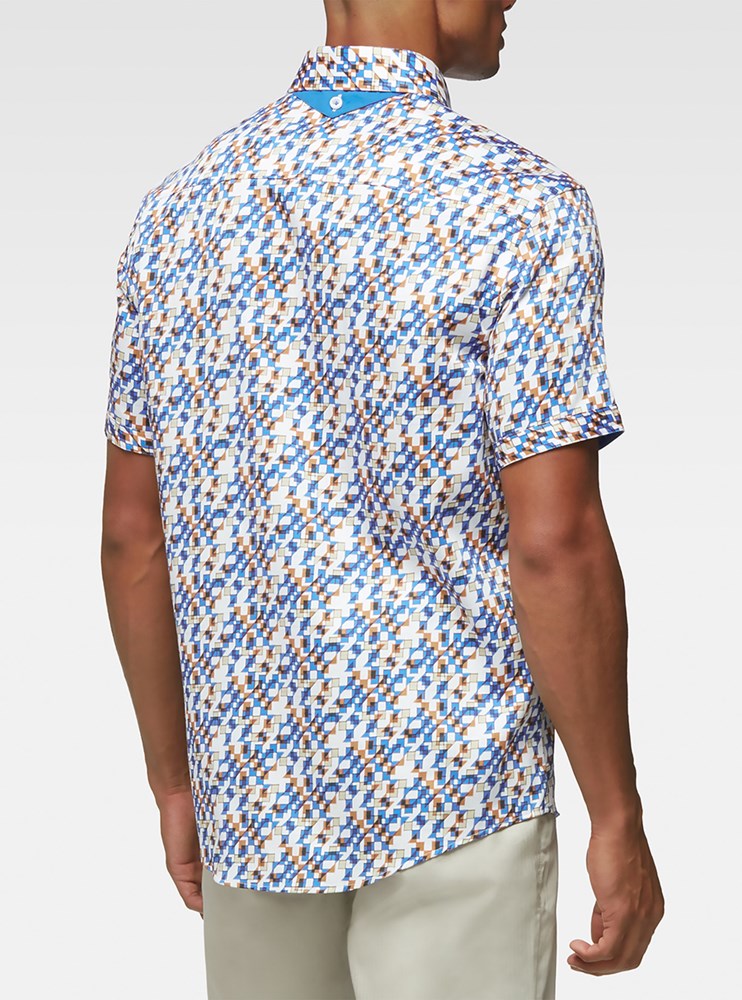 Men's casual short sleeve shirt