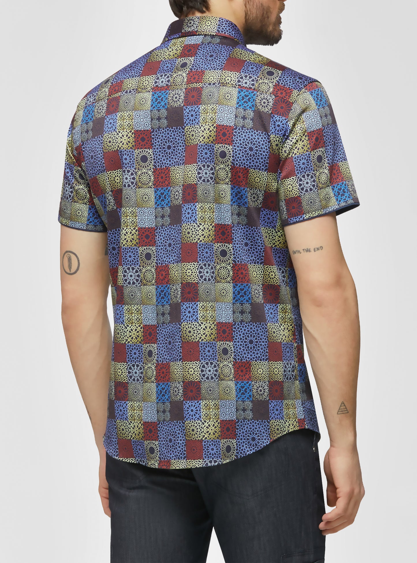 Men's casual short sleeve shirt