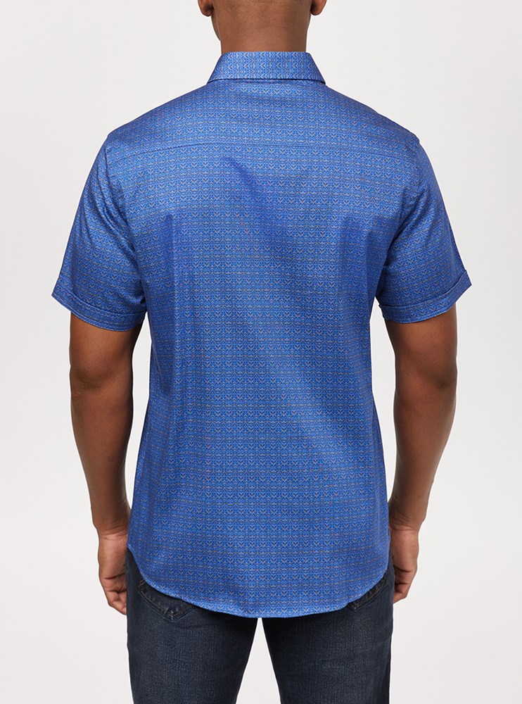 Men's casual short sleeve shirt