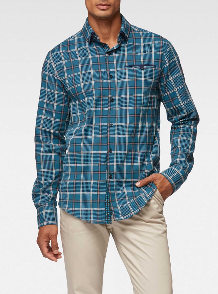 Men's casual long sleeve shirt