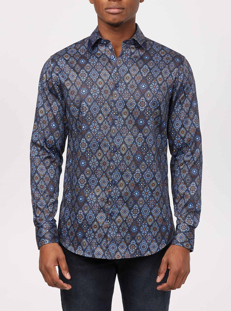 Men's casual long sleeve shirt