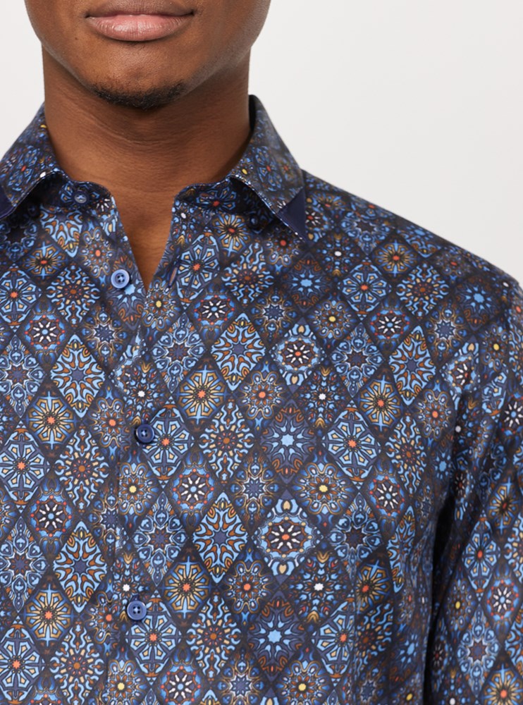 Men's casual long sleeve shirt