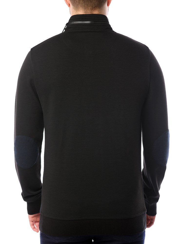 Men's mock zip sweater