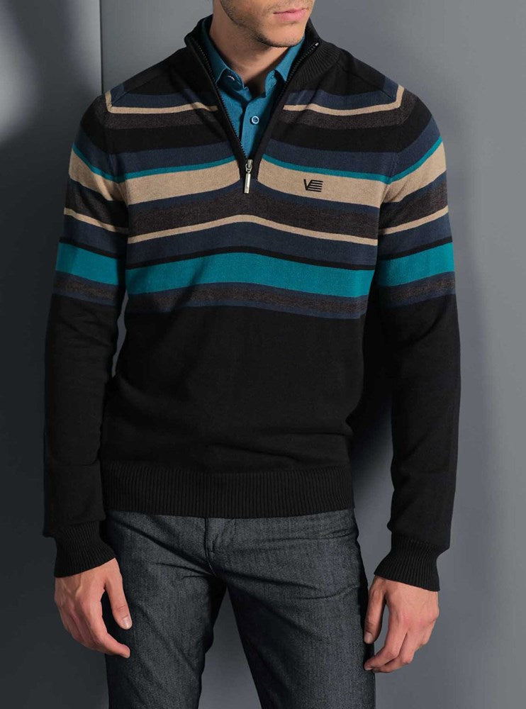 PULL-OVER À FERMETURE ÉCLAIR POUR HOMMES