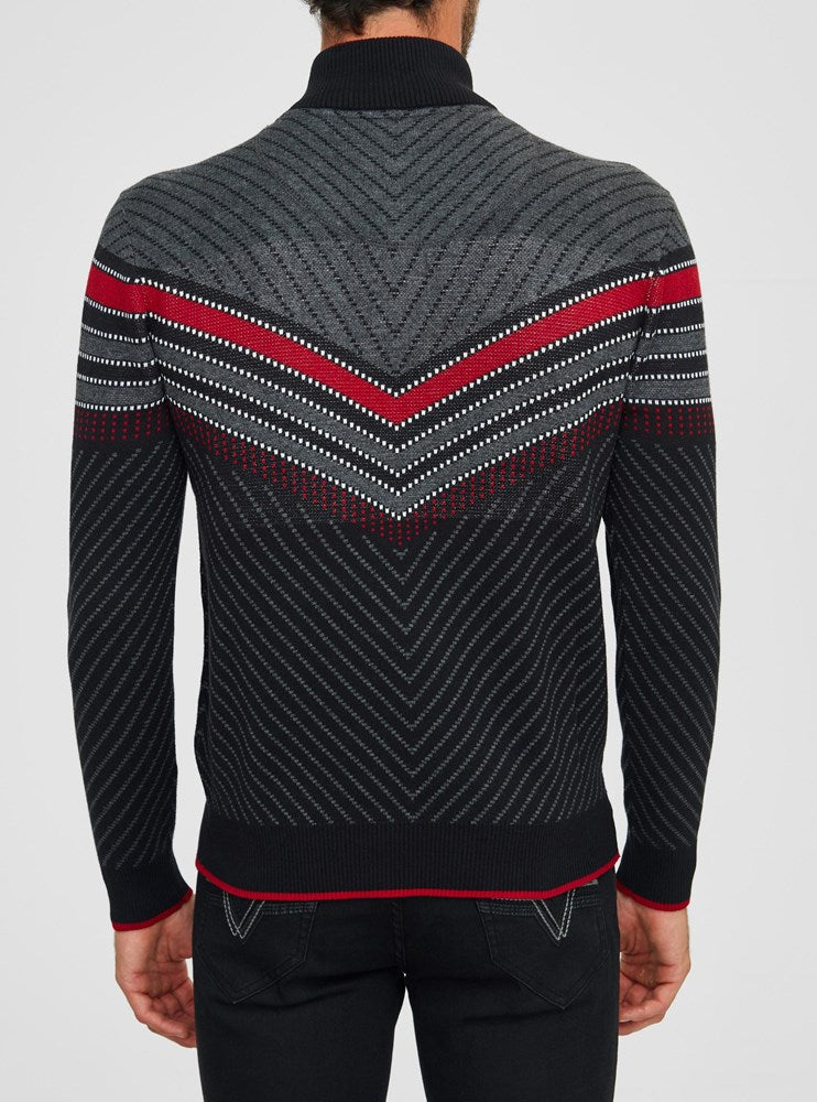 PULL-OVER À FERMETURE ÉCLAIR POUR HOMMES