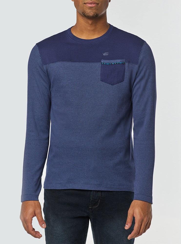 Men's crew neck long sleeve t-shirt