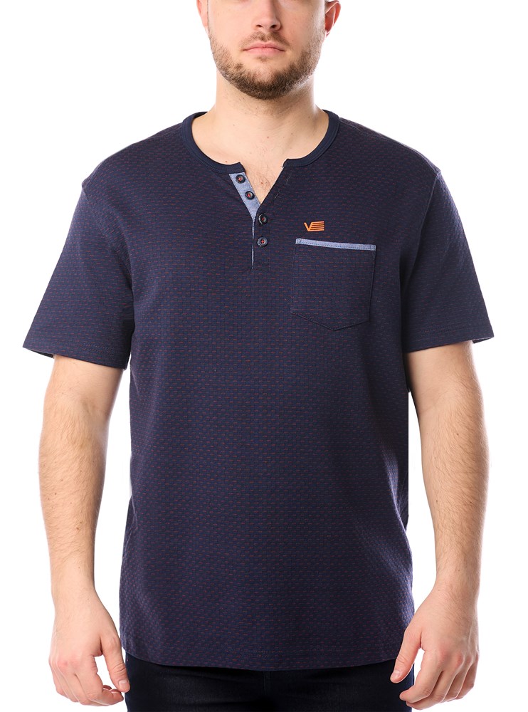 Men's henley short sleeve t-shirt