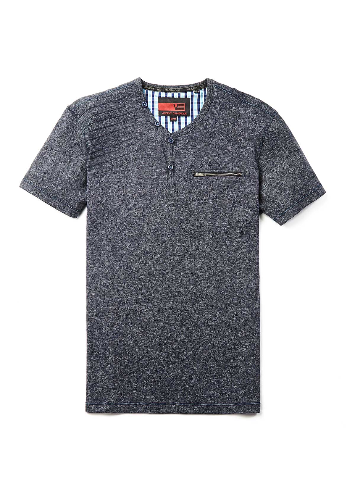 Men's henley short sleeve t-shirt