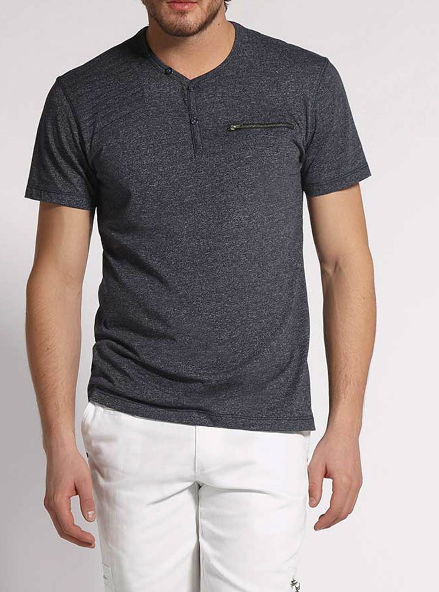 Men's henley short sleeve t-shirt