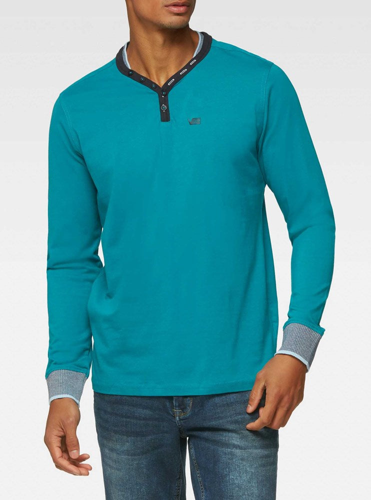 Men's henley long sleeve t-shirt