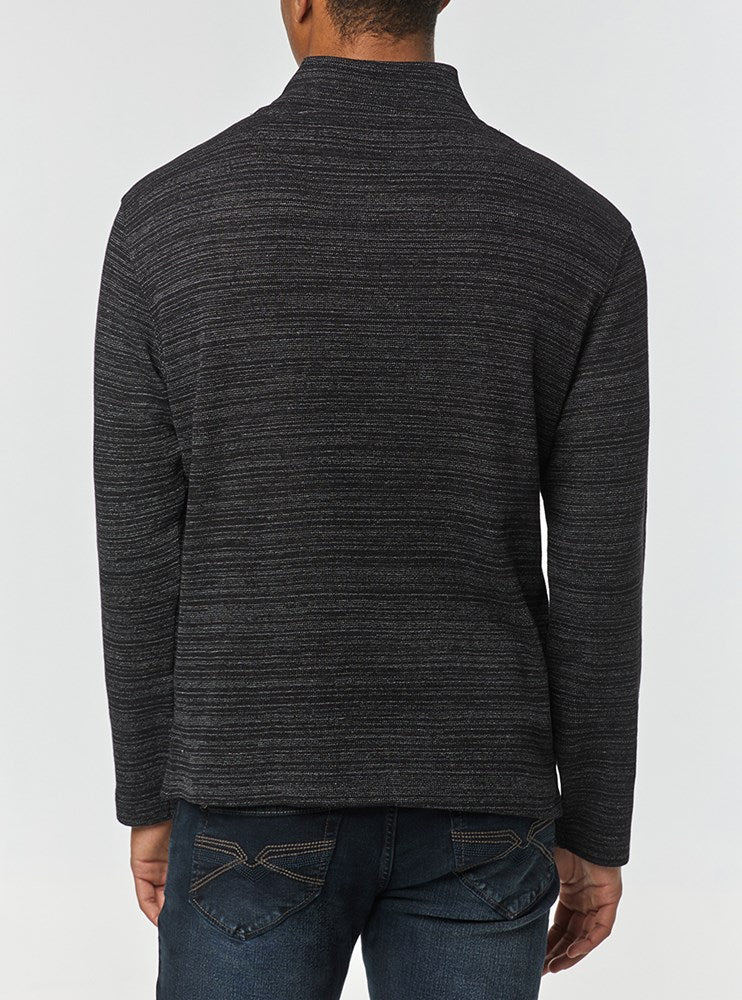 T-SHIRT MANCHES LONGUES À COL CHÂLE POUR HOMME