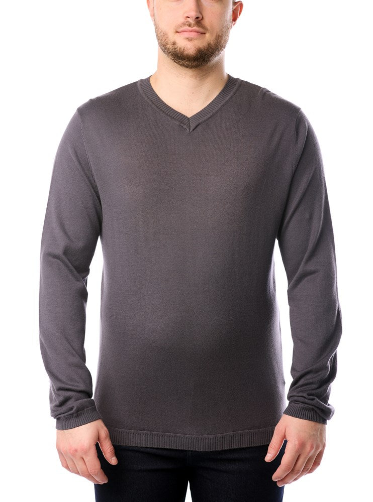 PULL-OVER À COL EN V POUR HOMMES