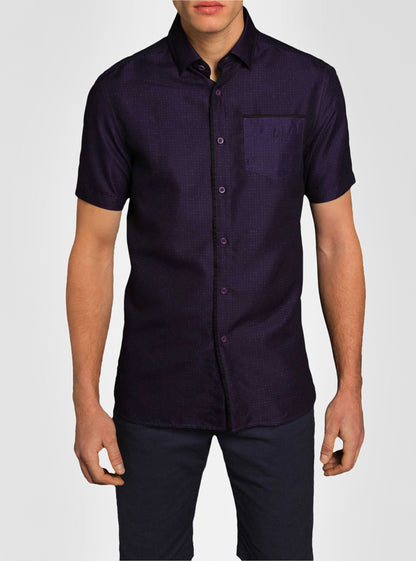 Men's casual short sleeve shirt