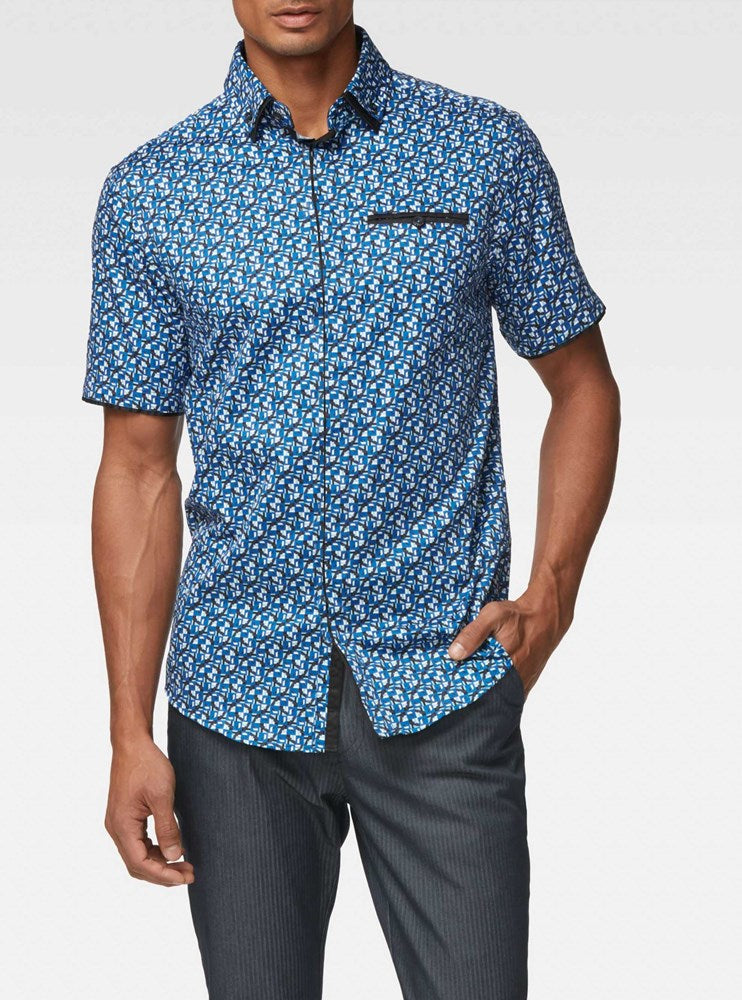 CHEMISE DÉCONTRACTÉE À MANCHES COURTES POUR HOMMES