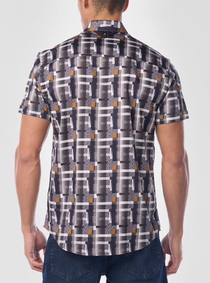 Men's casual short sleeve shirt