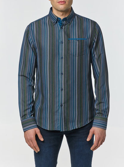 CHEMISE DÉCONTRACTÉE À MANCHES LONGUES POUR HOMMES