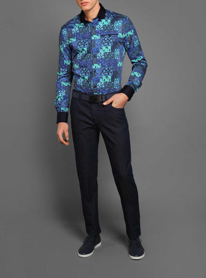 Men's casual long sleeve shirt