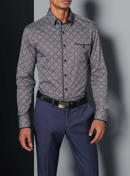 CHEMISE DÉCONTRACTÉE À MANCHES LONGUES POUR HOMMES