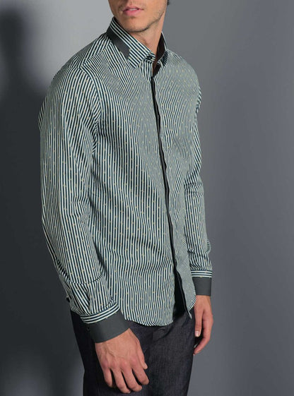 CHEMISE DÉCONTRACTÉE À MANCHES LONGUES POUR HOMMES