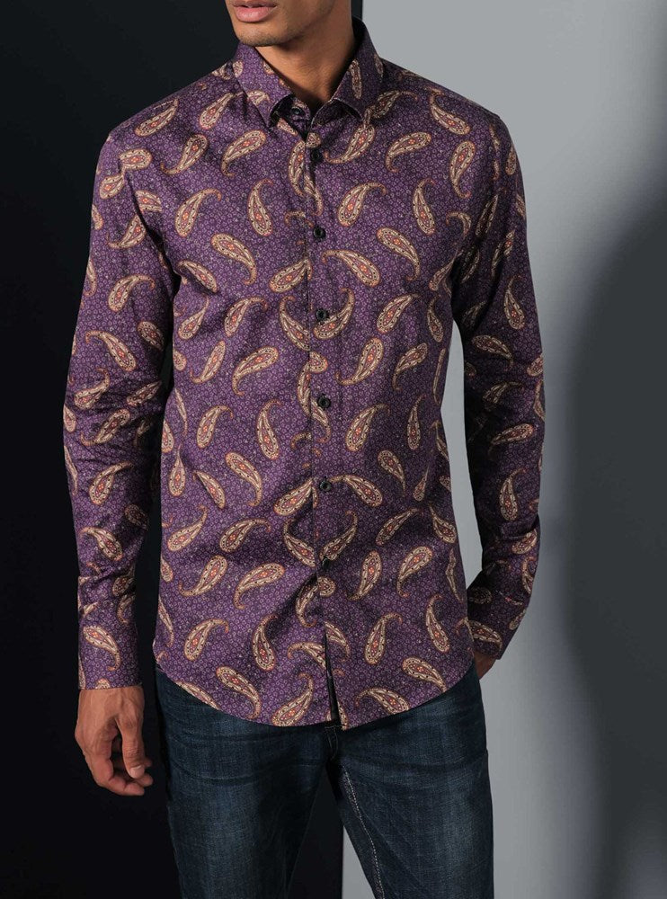 Men's casual long sleeve shirt