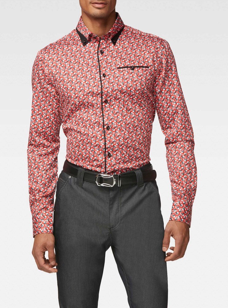 CHEMISE DÉCONTRACTÉE À MANCHES LONGUES POUR HOMMES
