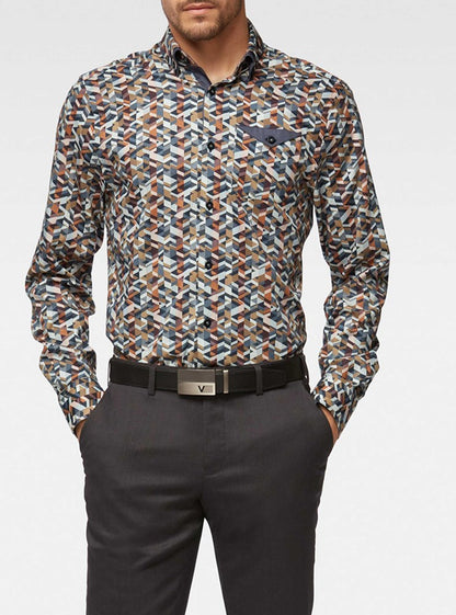 Men's casual long sleeve shirt