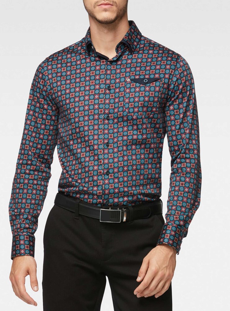 CHEMISE DÉCONTRACTÉE À MANCHES LONGUES POUR HOMMES