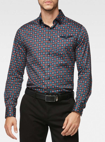 CHEMISE DÉCONTRACTÉE À MANCHES LONGUES POUR HOMMES