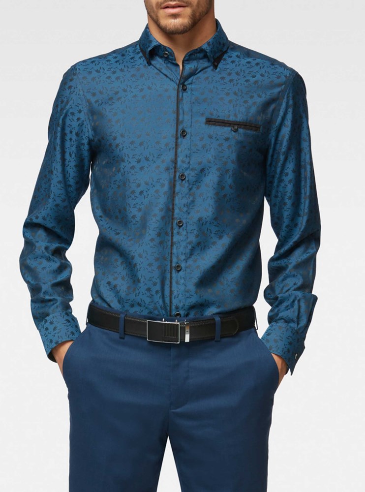 Men's casual long sleeve shirt