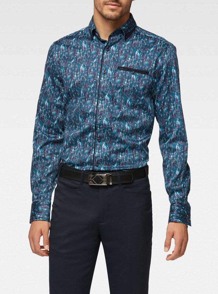 CHEMISE DÉCONTRACTÉE À MANCHES LONGUES POUR HOMMES