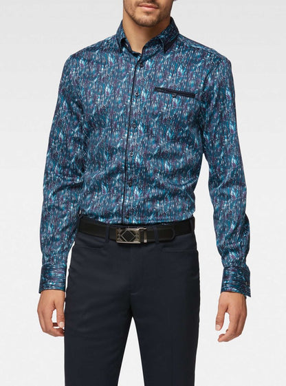 CHEMISE DÉCONTRACTÉE À MANCHES LONGUES POUR HOMMES