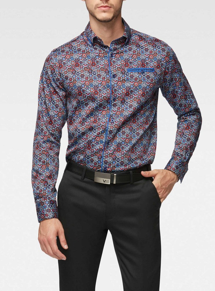 CHEMISE DÉCONTRACTÉE À MANCHES LONGUES POUR HOMMES