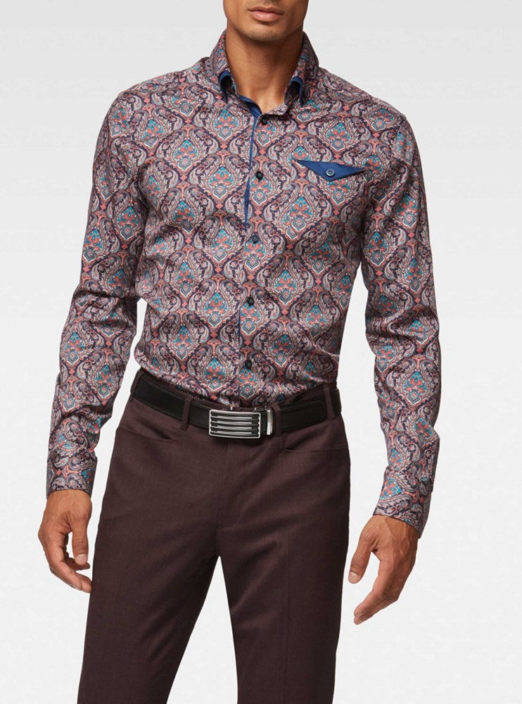 CHEMISE DÉCONTRACTÉE À MANCHES LONGUES POUR HOMMES