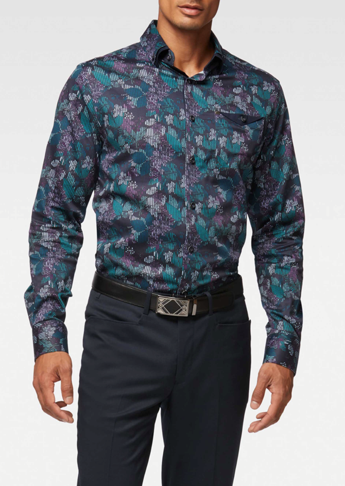 Men's casual long sleeve shirt