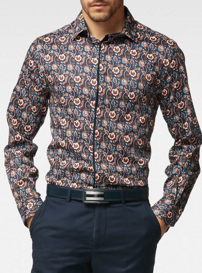 CHEMISE DÉCONTRACTÉE À MANCHES LONGUES POUR HOMMES