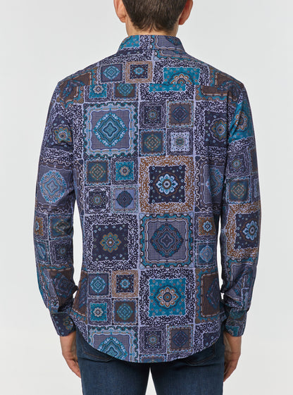 Men's casual long sleeve shirt