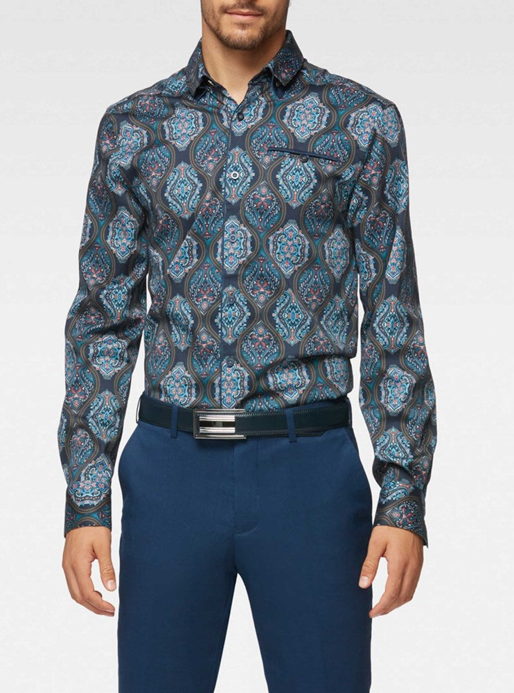 Men's casual long sleeve shirt