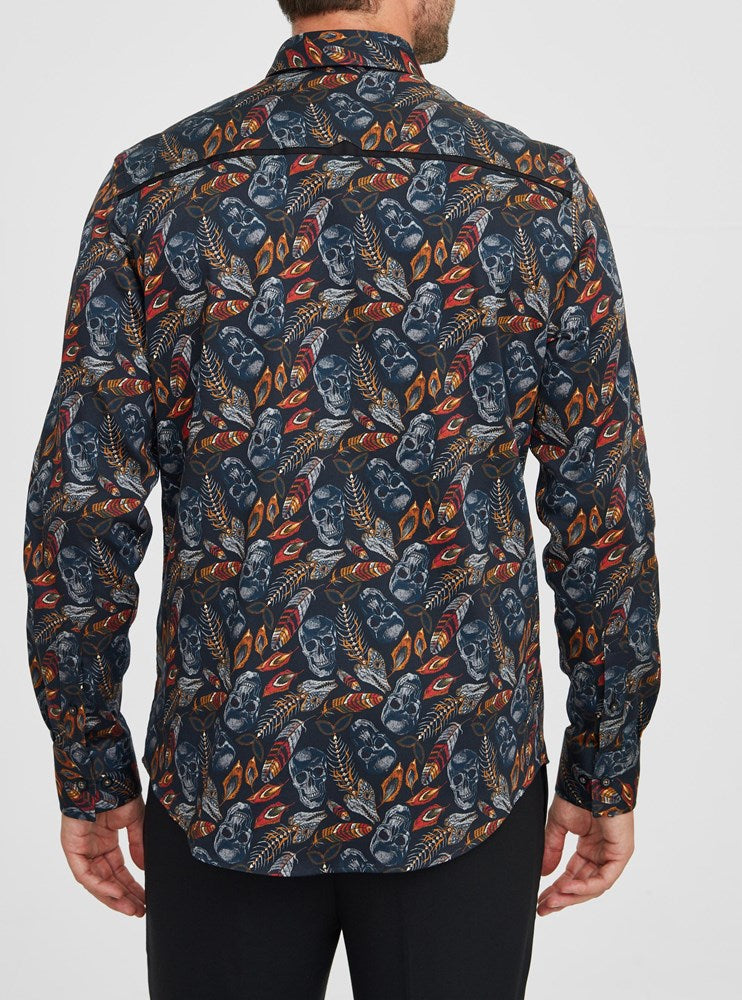 Men's casual long sleeve shirt