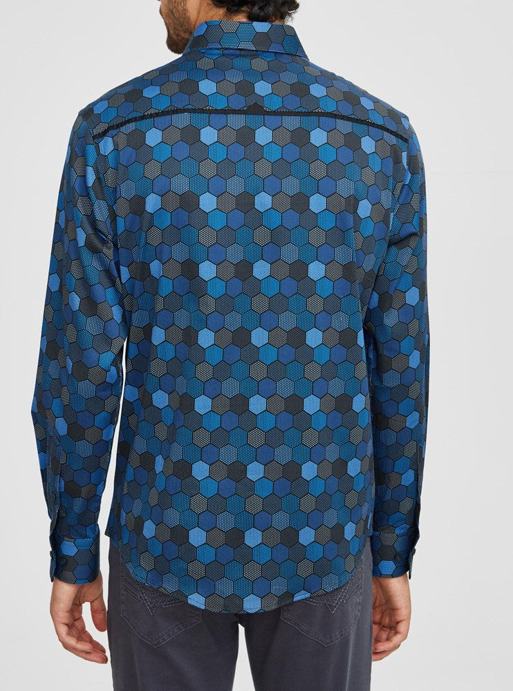 Men's casual long sleeve shirt