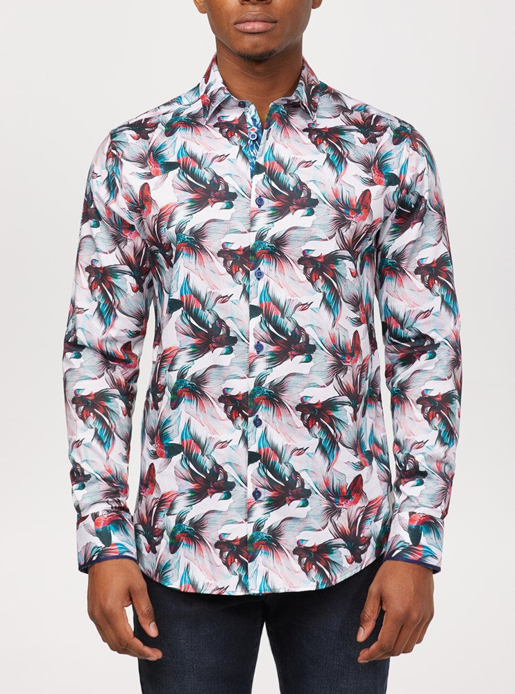 CHEMISE DÉCONTRACTÉE À MANCHES LONGUES POUR HOMMES
