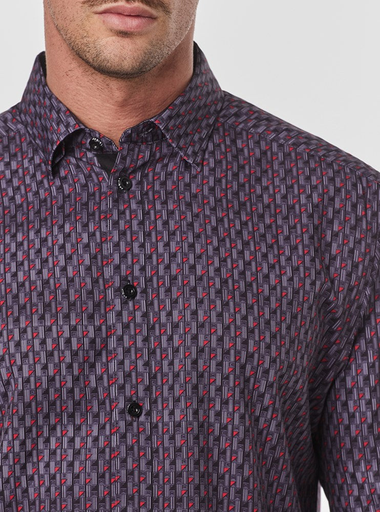 Men's casual long sleeve shirt