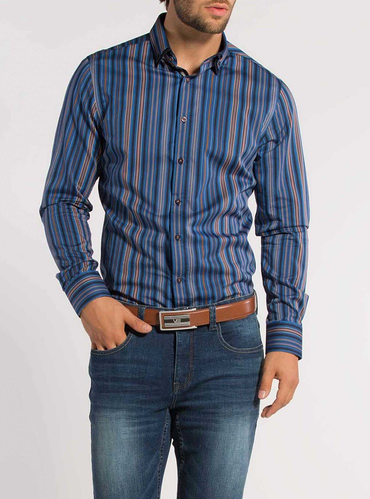 Men's casual long sleeve shirt