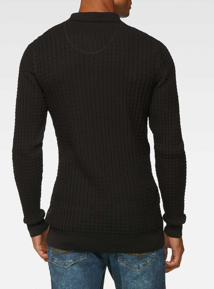 Men's long sleeve polo