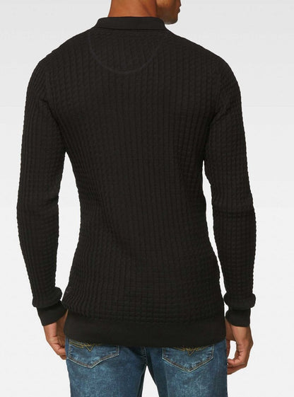 Men's long sleeve polo
