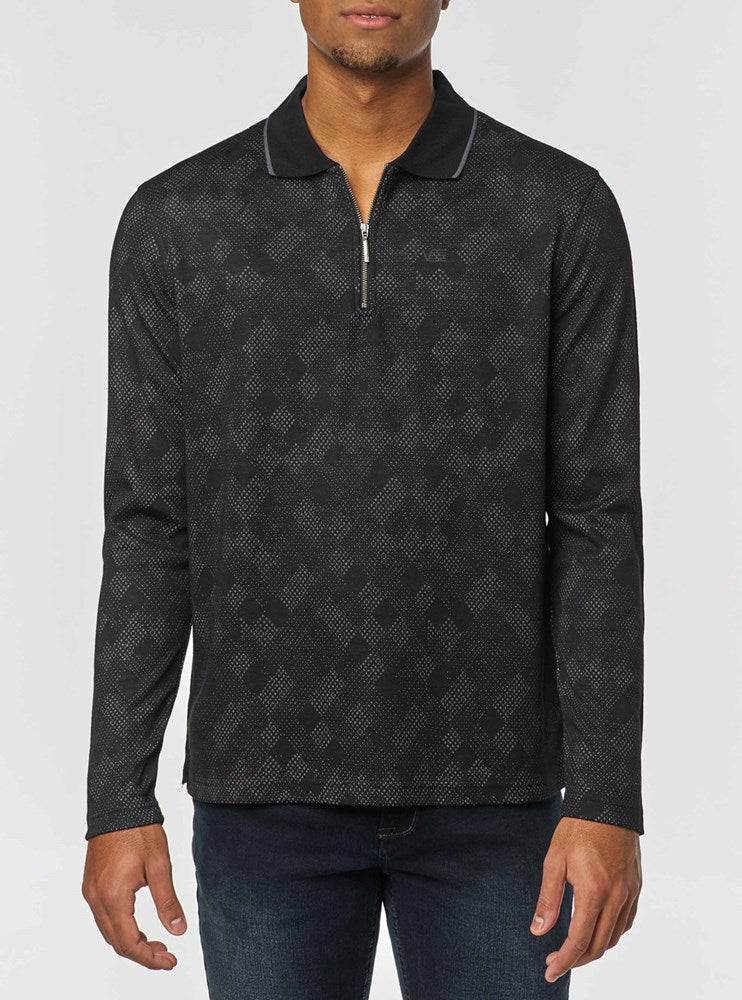 Men's long sleeve polo