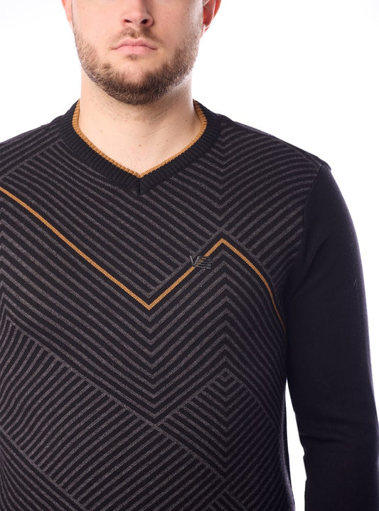 PULL-OVER À COL EN V POUR HOMMES