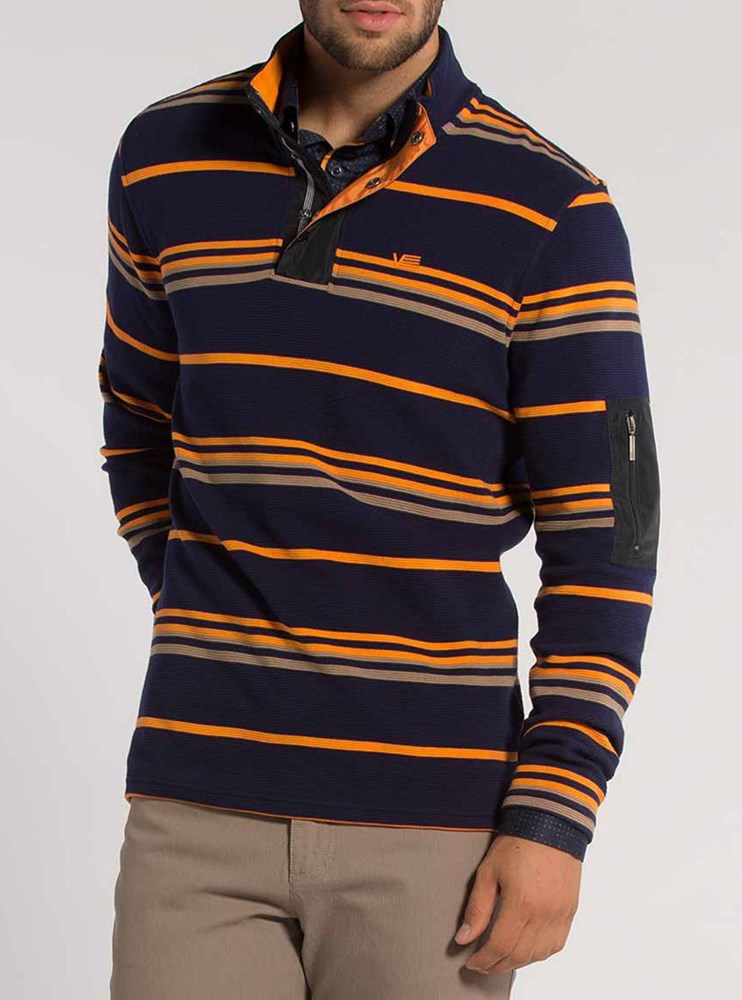 Men's mock zip sweater