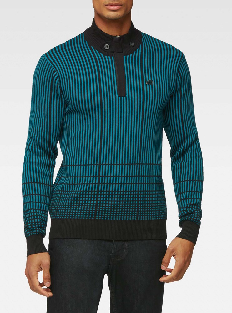 Men's mock zip sweater
