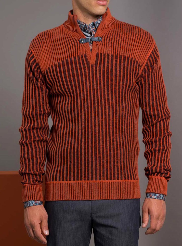 Men's mock zip sweater