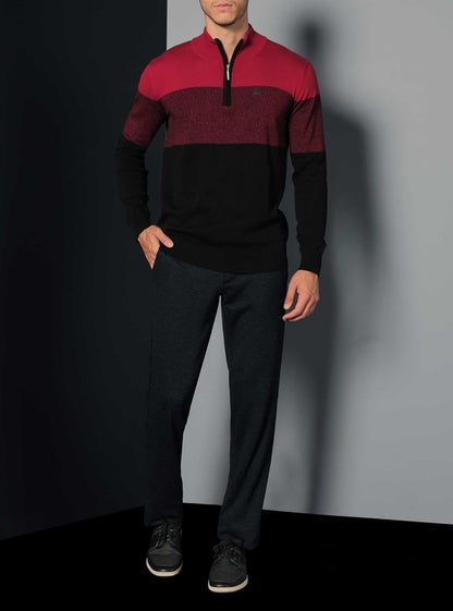 Men's mock zip sweater